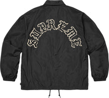 Supreme Old English Arc Coaches Jacket Black