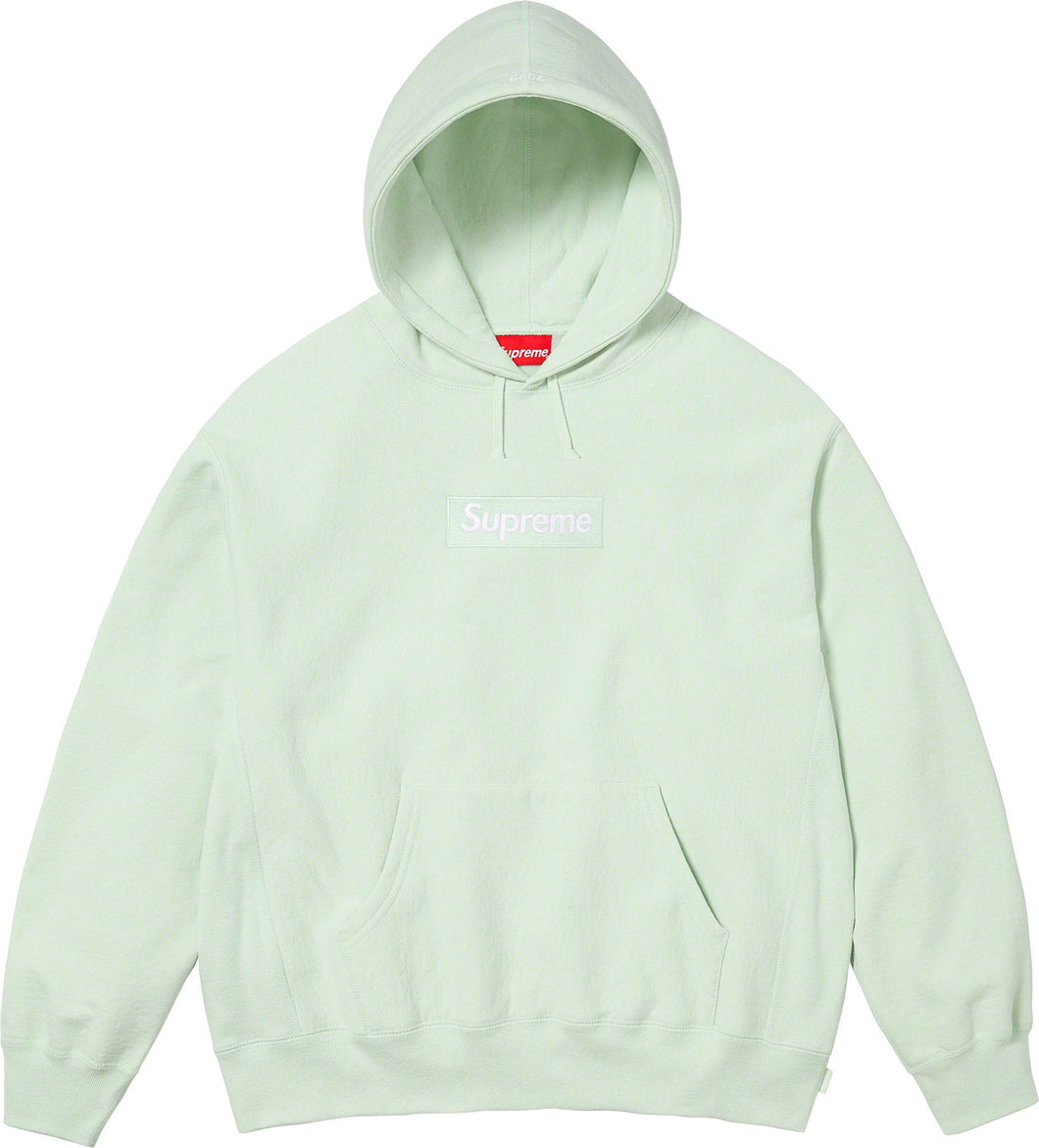 Supreme Box Logo Hooded Sweatshirt Green FW23