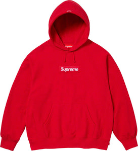 Supreme Box Logo Hooded Sweatshirt Red FW23