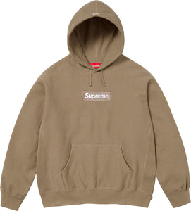 Supreme Box Logo Hooded Sweatshirt Sand FW23