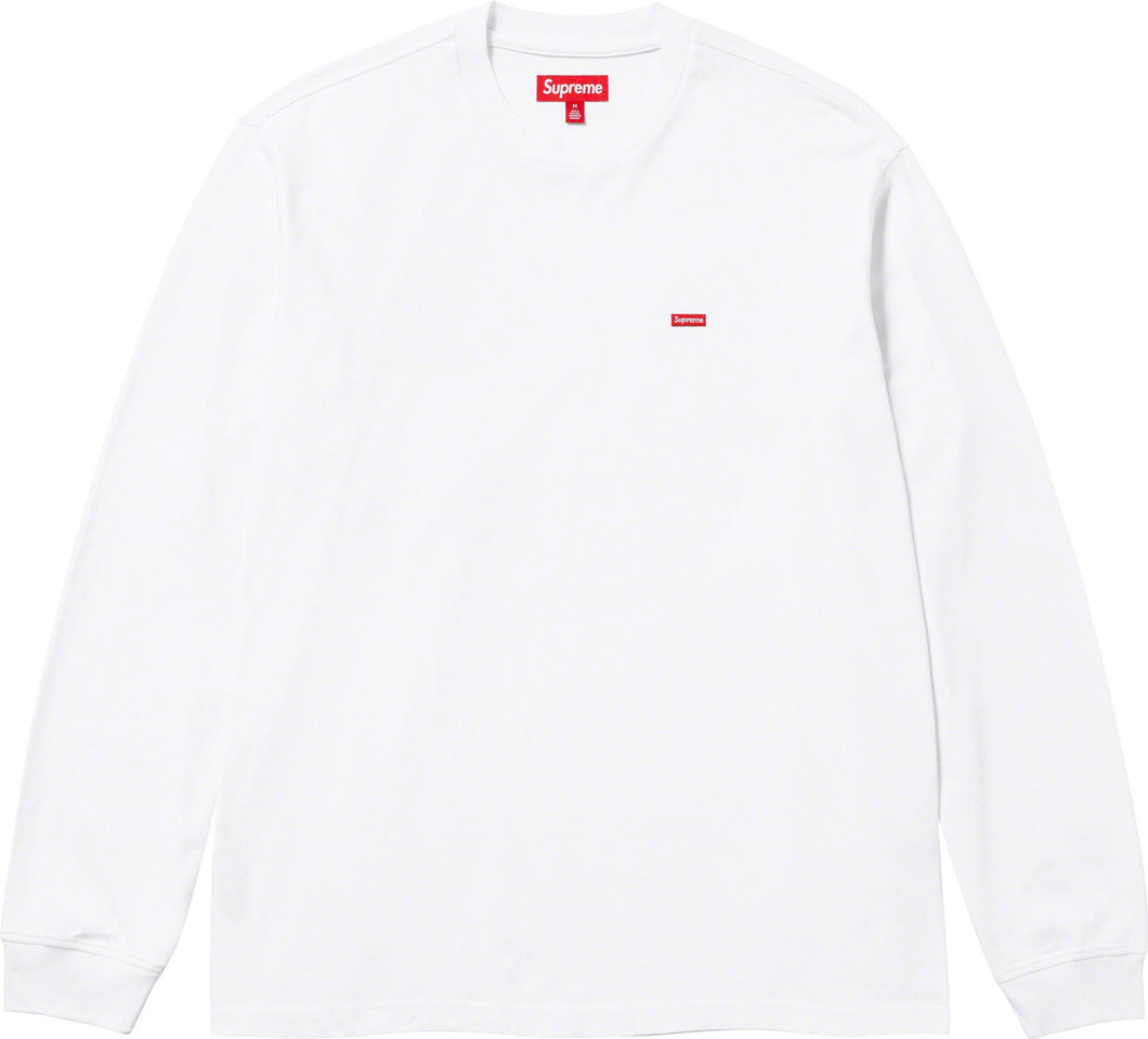 Supreme Small Box LS Tee White