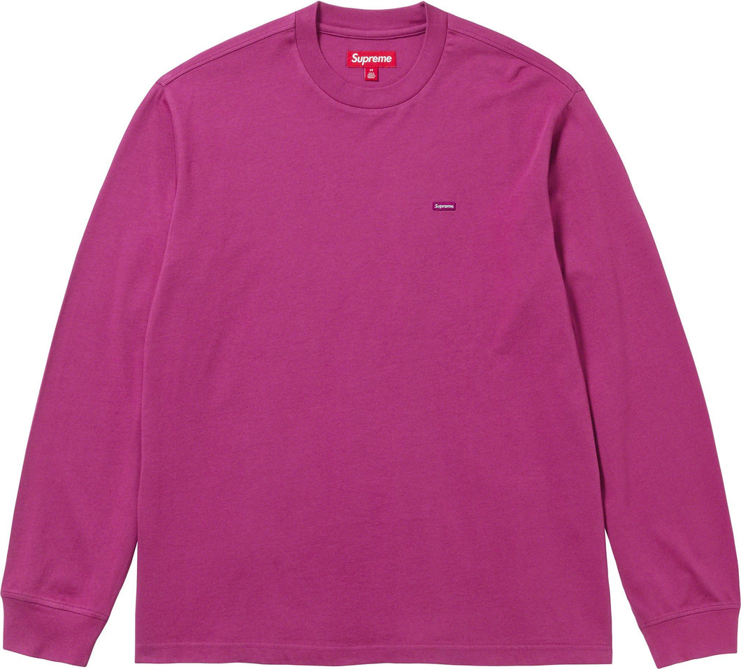 Supreme Small Box LS Tee Lavender