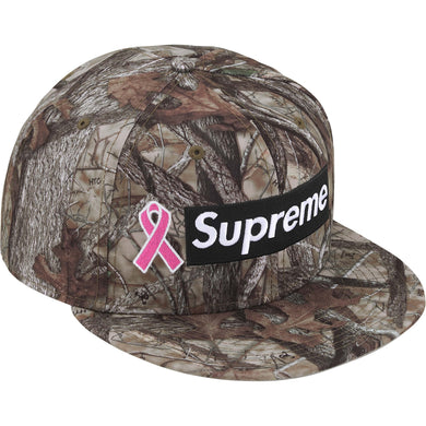 Supreme New Era Breast Cancer Awareness Box Logo Cap Camo