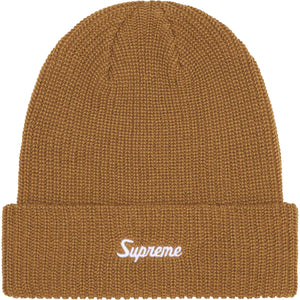 Supreme Loose Gauge Beanie Tan