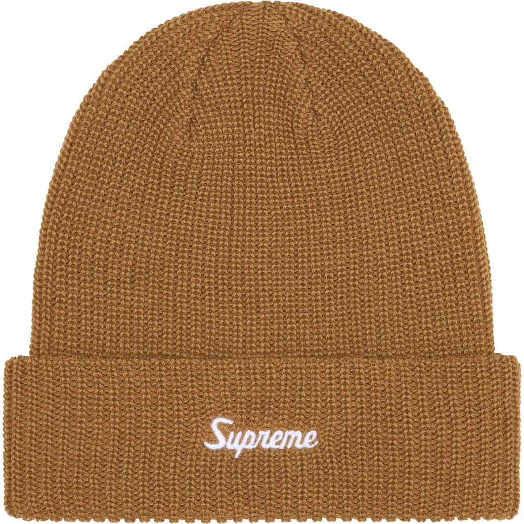 Supreme Loose Gauge Beanie Tan
