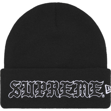 Supreme New Era® Old English Beanie Black