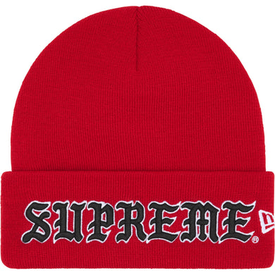 Supreme New Era® Old English Beanie Red