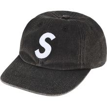 Supreme FW25 Pigment Coated Canvas S Logo 6 Panel Black