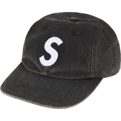 Supreme FW25 Pigment Coated Canvas S Logo 6 Panel Black