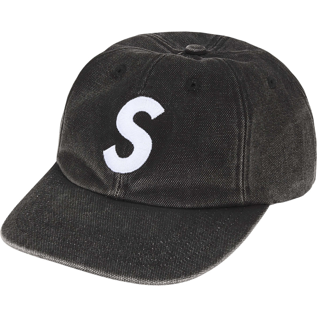 Supreme FW25 Pigment Coated Canvas S Logo 6 Panel Black