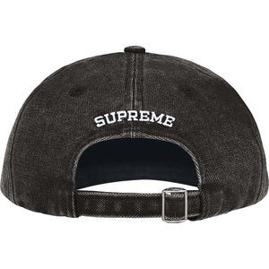 Supreme FW25 Pigment Coated Canvas S Logo 6 Panel Black