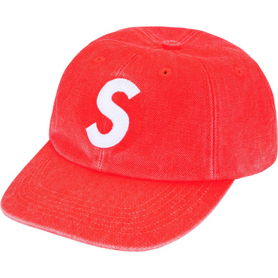 Supreme FW25 Pigment Coated Canvas S Logo 6 Panel Bright Orange