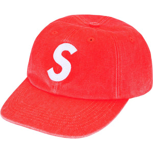 Supreme FW25 Pigment Coated Canvas S Logo 6 Panel Bright Orange