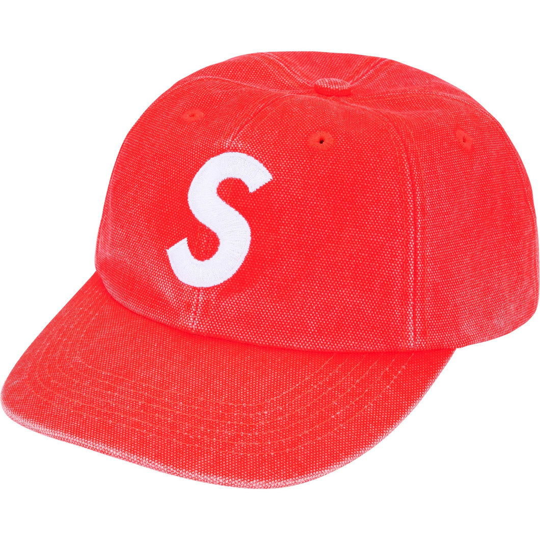 Supreme FW25 Pigment Coated Canvas S Logo 6 Panel Bright Orange