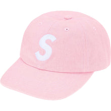 Supreme FW25 Pigment Coated Canvas S Logo 6 Panel Pink