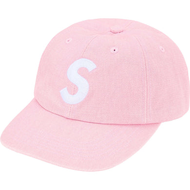 Supreme FW25 Pigment Coated Canvas S Logo 6 Panel Pink