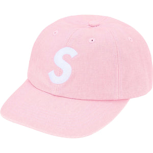 Supreme FW25 Pigment Coated Canvas S Logo 6 Panel Pink