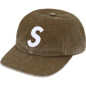 Supreme FW25 Pigment Coated Canvas S Logo 6 Panel Olive
