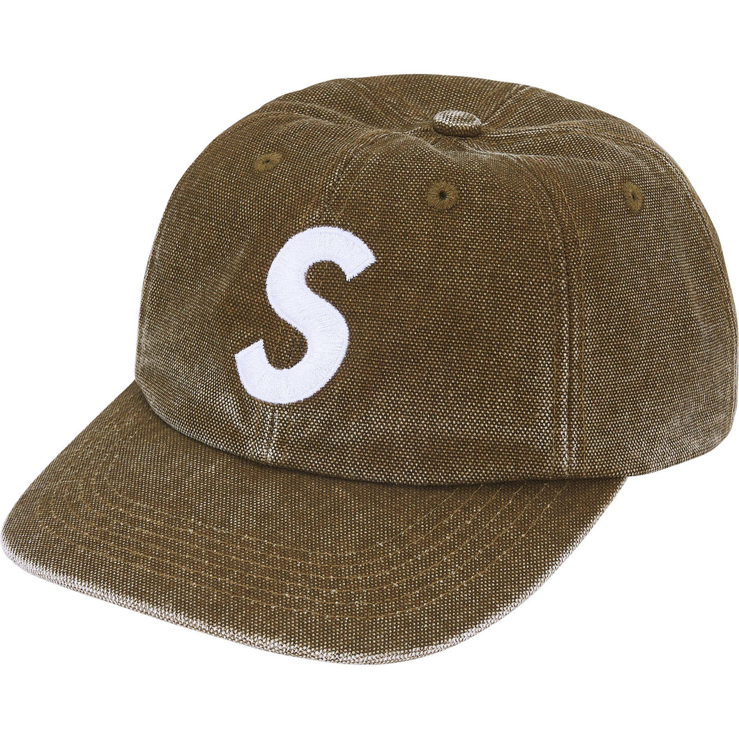 Supreme FW25 Pigment Coated Canvas S Logo 6 Panel Olive