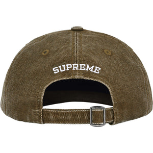Supreme FW25 Pigment Coated Canvas S Logo 6 Panel Olive