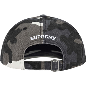 Supreme FW25 Pigment Coated Canvas S Logo 6 Panel Snow Camo