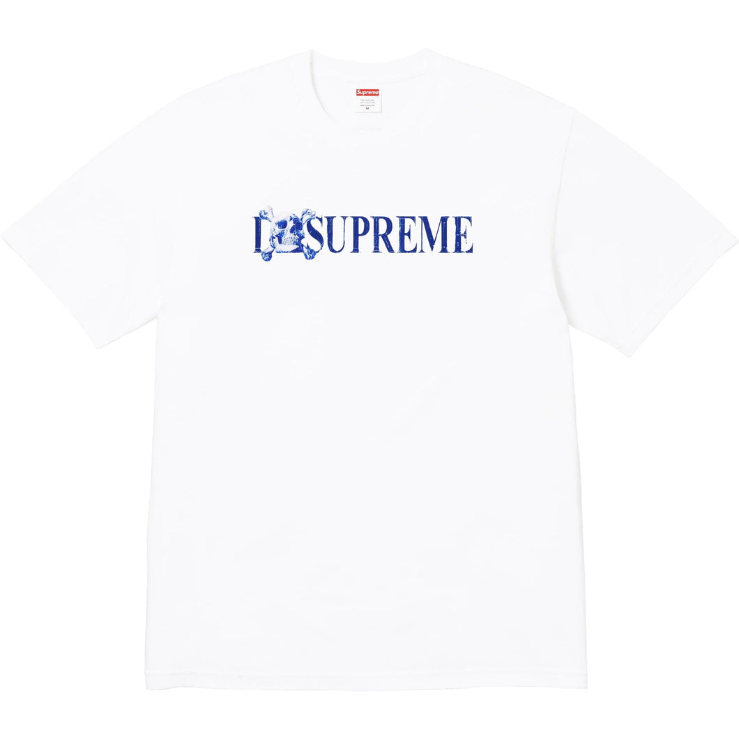 Supreme Skull Tee White