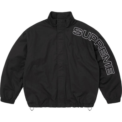 Supreme Spellout Embroidered Ripstop Track Jacket Black