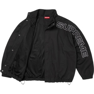 Supreme Spellout Embroidered Ripstop Track Jacket Black