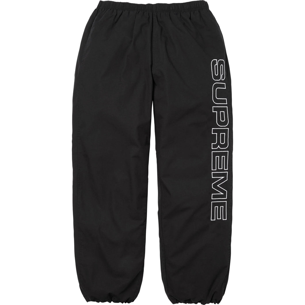 Supreme Spellout Embroidered Ripstop Track Pant Black