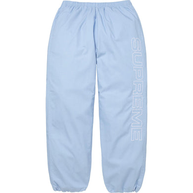 Supreme Spellout Embroidered Ripstop Track Pant Light Blue