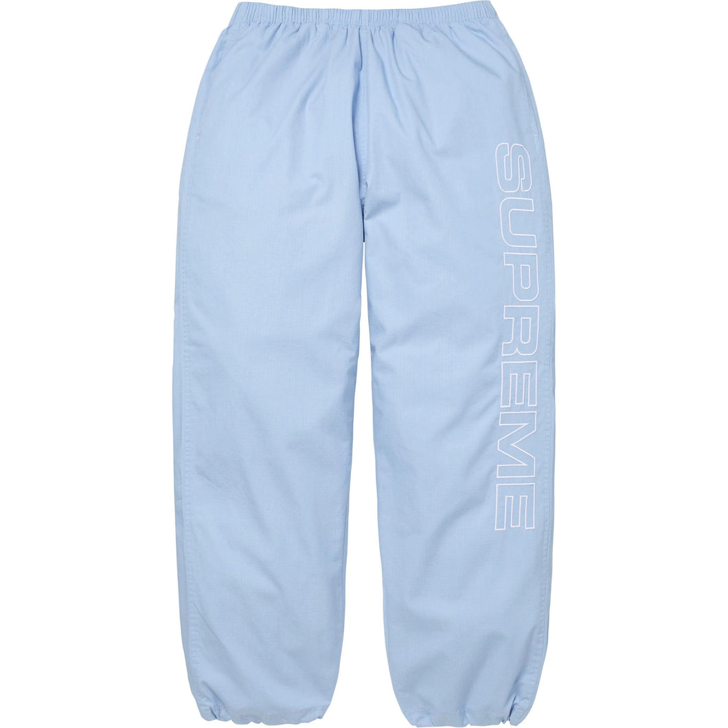 Supreme Spellout Embroidered Ripstop Track Pant Light Blue