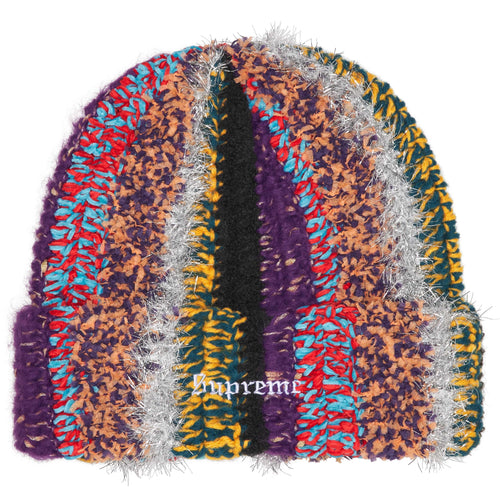 Supreme Tinsel Stripe Beanie Multi Color