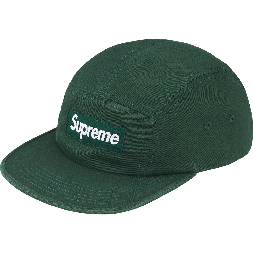Supreme FW25 Washed Chino Twill Camp Cap Green