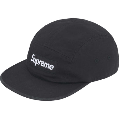 Supreme FW25 Washed Chino Twill Camp Cap Black