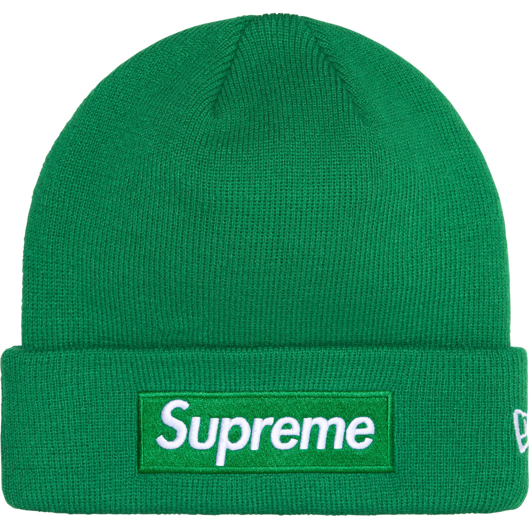 Supreme New Era® Box Logo Beanie Green