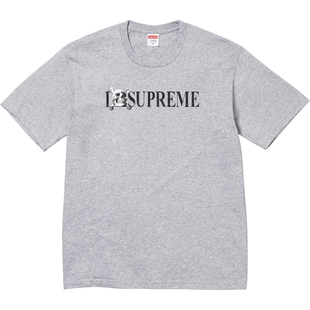 Supreme Skull Tee Grey