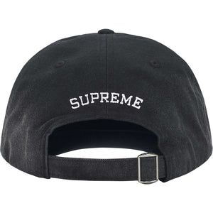 Supreme Leather Applique 6 Panel Black