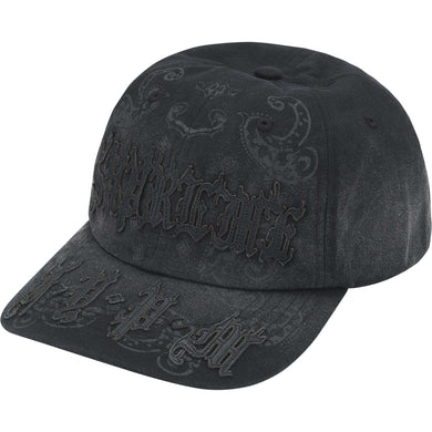 Supreme Leather Applique 6 Panel Black