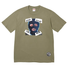 Supreme God Save Us Tee Light Olive