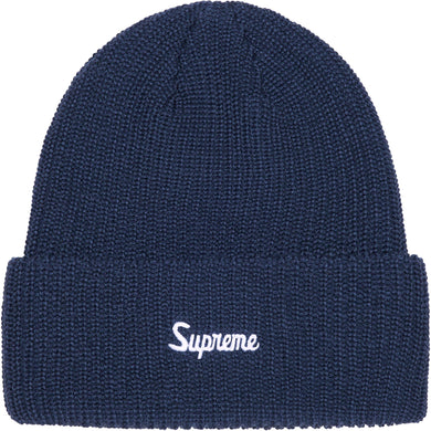 Supreme Loose Gauge Beanie Navy