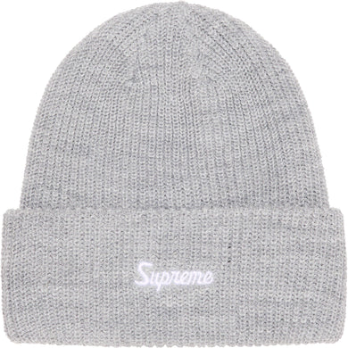 Supreme Loose Gauge Beanie Grey