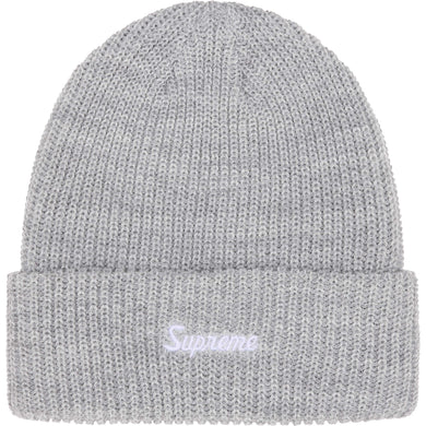 Supreme Loose Gauge Beanie Grey