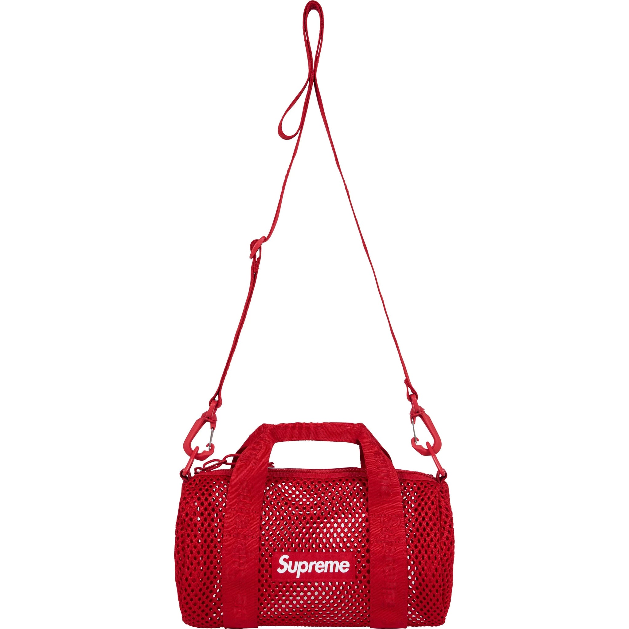Supreme SS25 Mesh Mini Duffle Bag Red – BASEMENT_HK Supreme SS25 Mesh Mini Duffle Bag Red – BASEMENT_HK