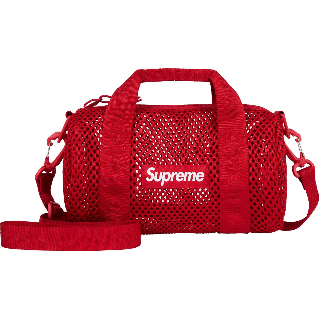 Supreme SS25 Mesh Mini Duffle Bag Red – BASEMENT_HK Supreme SS25 Mesh Mini Duffle Bag Red – BASEMENT_HK