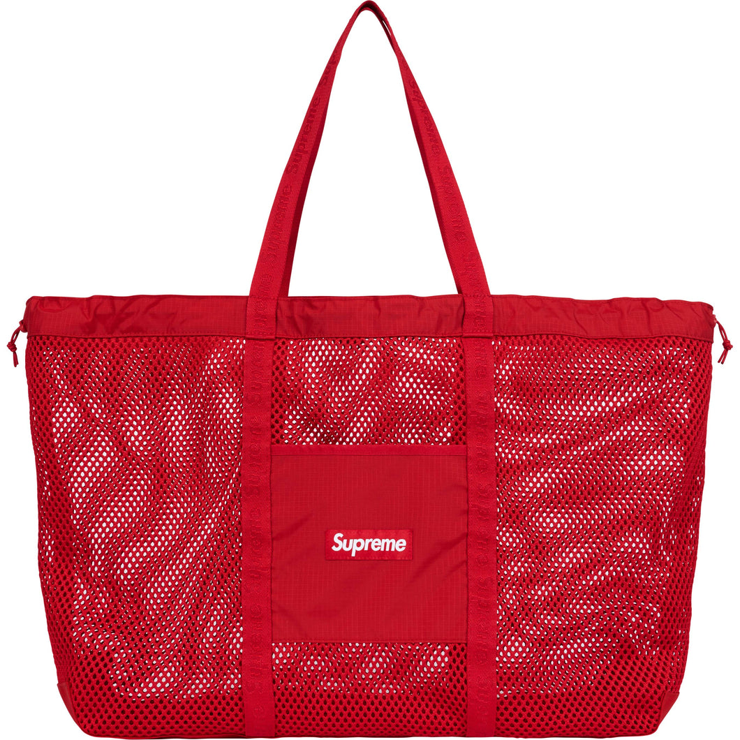 Supreme SS25 Mesh Tote Bag Red