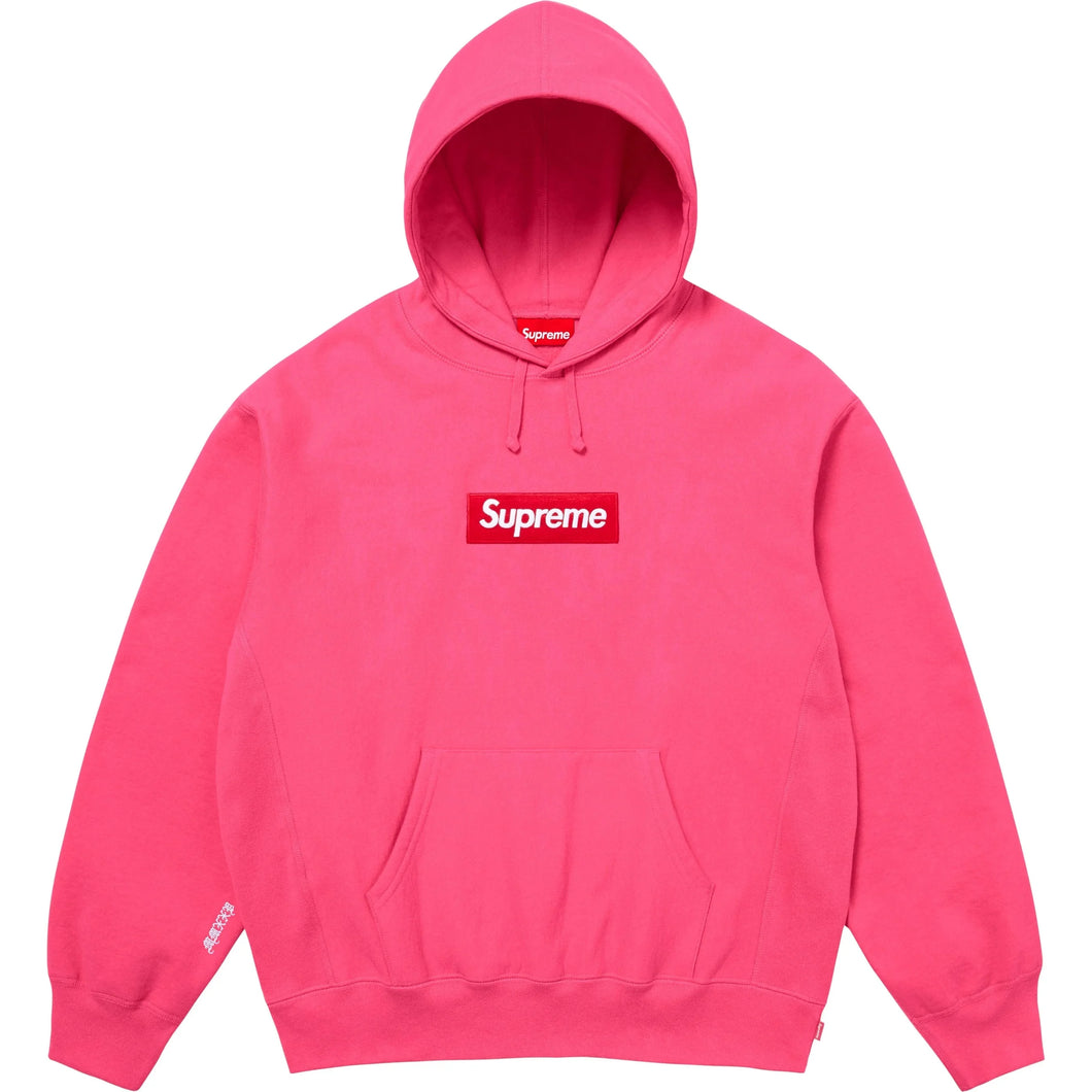 Supreme FW25 Box Logo Hooded Sweatshirt Magenta