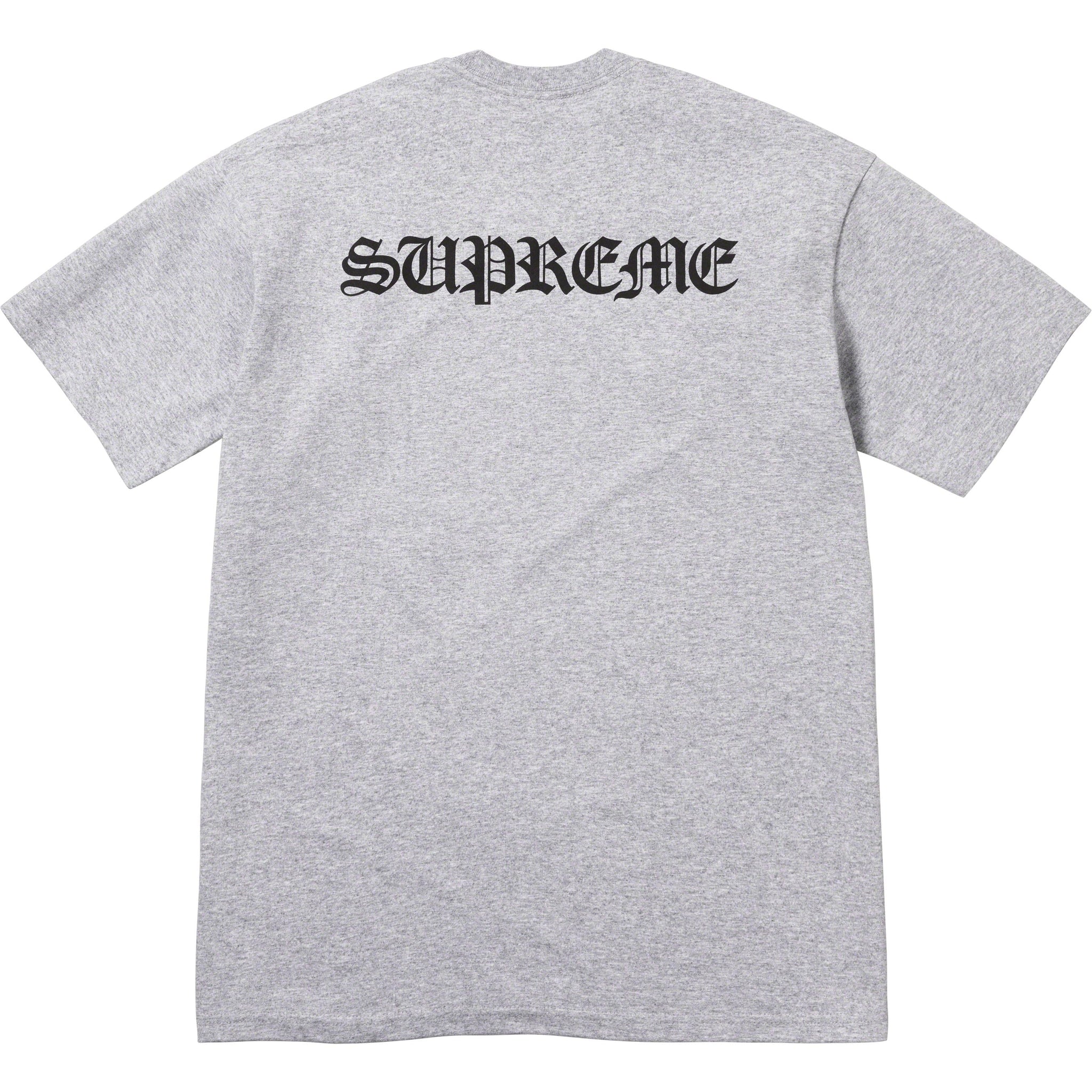 Supreme best sale grey tee