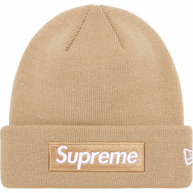 Supreme New Era® Box Logo Beanie Dark Sand