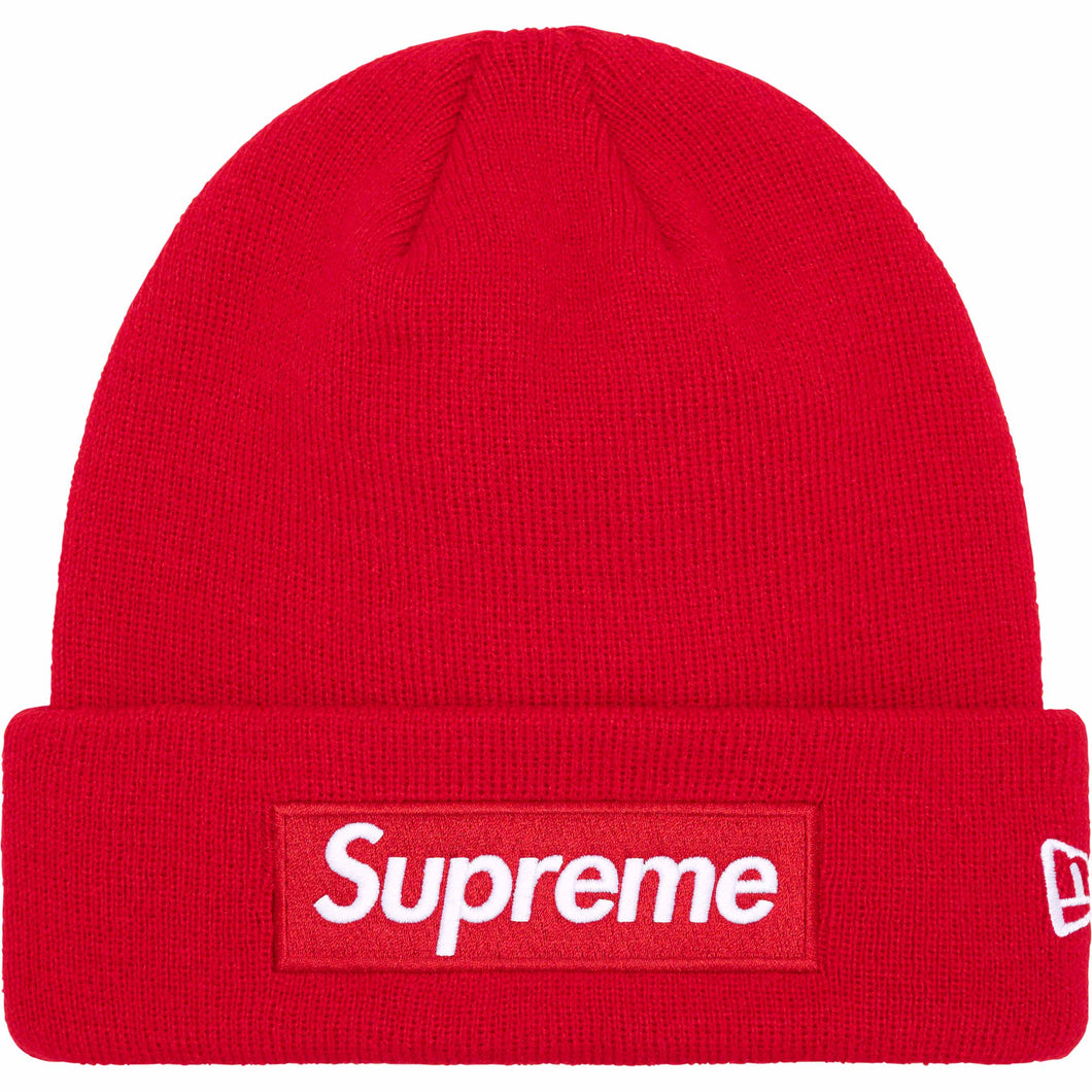 Supreme New Era® Box Logo Beanie Red