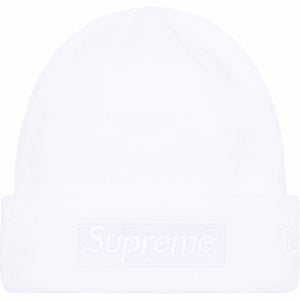 Supreme New Era® Box Logo Beanie White